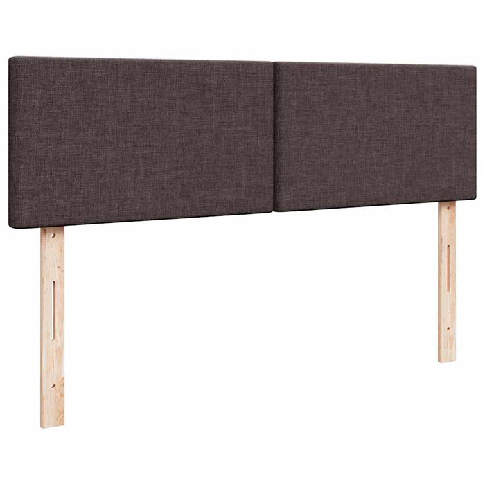 Cadru de pat otoman cu saltele țesătură maro închis 180x200cm - WALTI WALTI