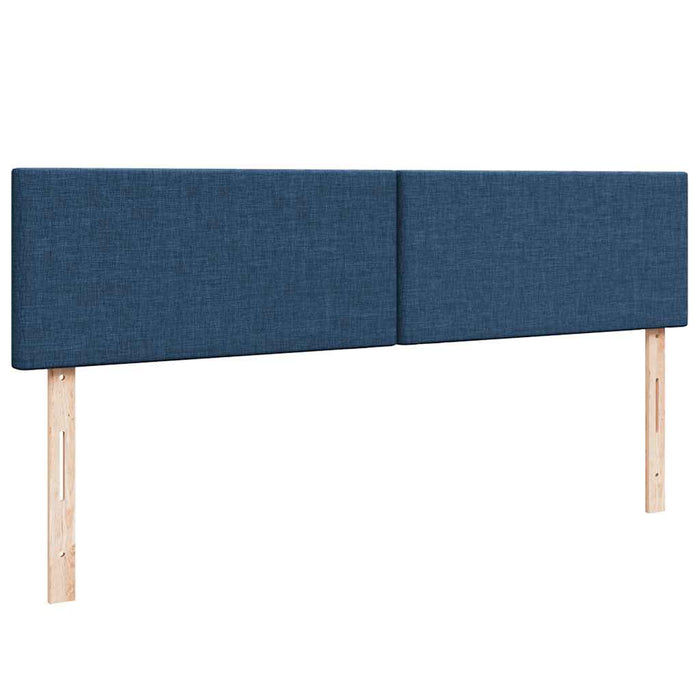Cadru de pat otoman cu saltele, țesătură albastră 200x200cm - WALTI WALTI