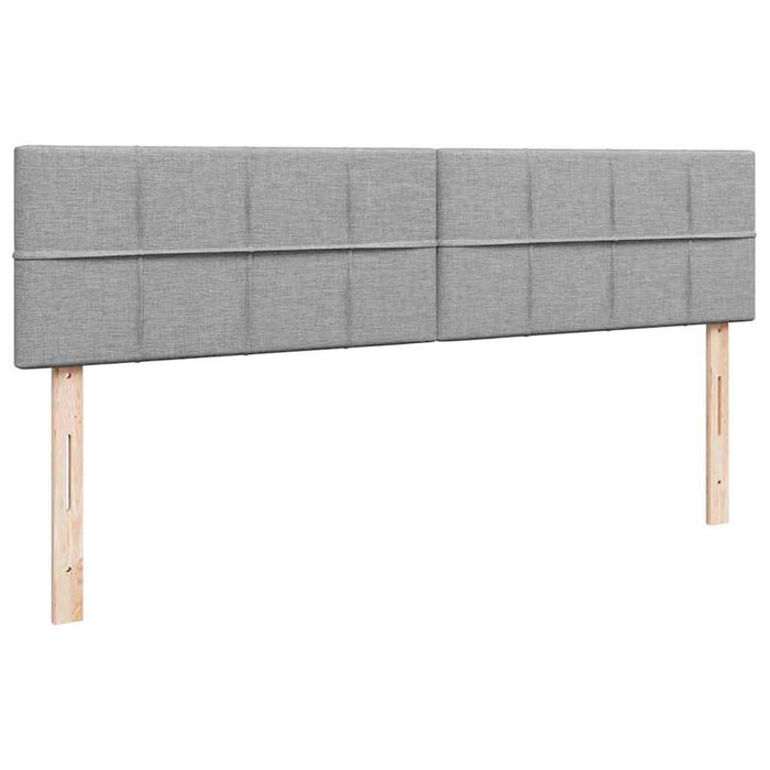 Cadru de pat otoman cu saltele Gri deschis 160x200cm Material - WALTI WALTI