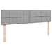 Cadru de pat otoman cu saltele Gri deschis 160x200cm Material - WALTI WALTI