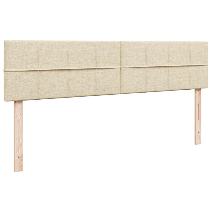 Cadru de pat otoman cu saltele crem 160x200cm stofa WALTI