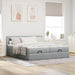 Cadru de pat otoman cu saltele Gri deschis 180x200cm Material - WALTI WALTI