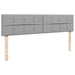 Cadru de pat otoman cu saltele Gri deschis 180x200cm Material - WALTI WALTI