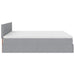 Cadru de pat otoman cu saltele Gri deschis 180x200cm Material - WALTI WALTI