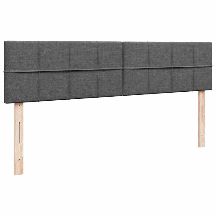 Cadru de pat otoman cu saltele Gri închis 180x200cm țesătură - WALTI WALTI