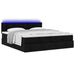 Cadru de pat otoman cu saltele, material negru 180x200cm - WALTI WALTI