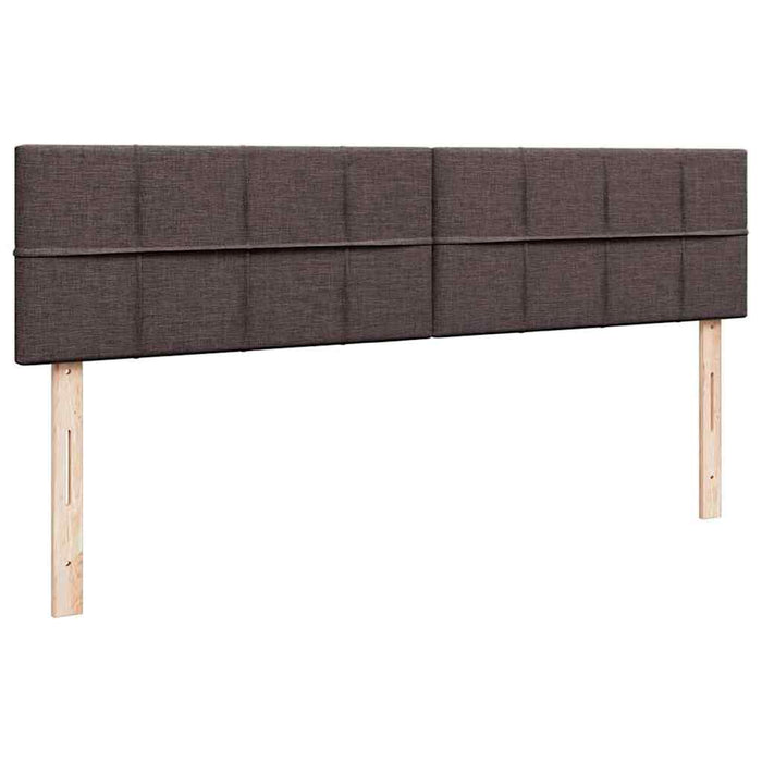 Cadru de pat otoman cu saltele țesătură maro închis 180x200cm - WALTI WALTI