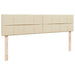 Cadru de pat otoman cu saltele crem 180x200cm stofa - WALTI WALTI
