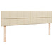 Cadru de pat otoman cu saltele crem 200x200cm stofa - WALTI WALTI