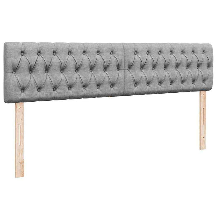 Cadru de pat otoman cu saltele Gri deschis 160x200cm Material - WALTI WALTI