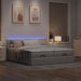 Cadru de pat otoman cu saltele Taupe 180x200cm Material - WALTI WALTI