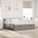 Cadru de pat otoman cu saltele Taupe 180x200cm Material - WALTI WALTI