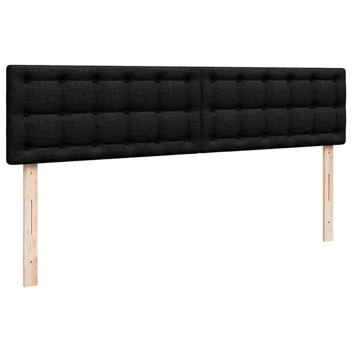 Cadru de pat otoman cu saltele, material negru 160x200cm - WALTI WALTI