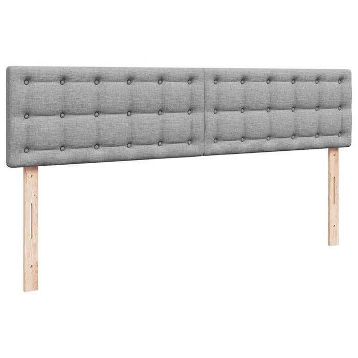 Cadru de pat otoman cu saltele Gri deschis 180x200cm Material - WALTI WALTI