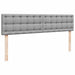 Cadru de pat otoman cu saltele Gri deschis 180x200cm Material - WALTI WALTI