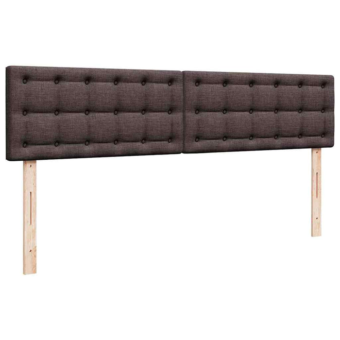 Cadru de pat otoman cu saltele țesătură maro închis 180x200cm - WALTI WALTI