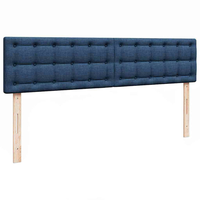 Cadru de pat otoman cu saltele, țesătură albastră 180x200cm - WALTI WALTI