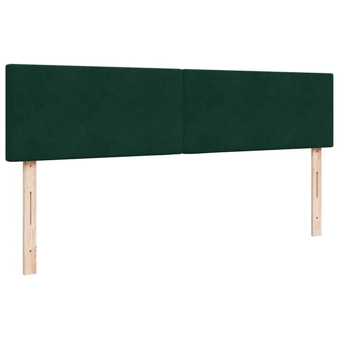 Cadru de pat otoman cu saltele, catifea verde închis 180x200cm - WALTI WALTI