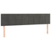 Cadru de pat otoman cu saltele Gri închis 160x200cm catifea - WALTI WALTI