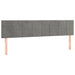 Cadru de pat otoman cu saltele Gri deschis 200x200cm catifea - WALTI WALTI