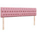 Cadru de pat otoman cu saltele Roz 160x200cm catifea - WALTI WALTI