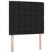 Pat otoman cu saltea, negru, 100x200cm, piele ecologică - WALTI WALTI