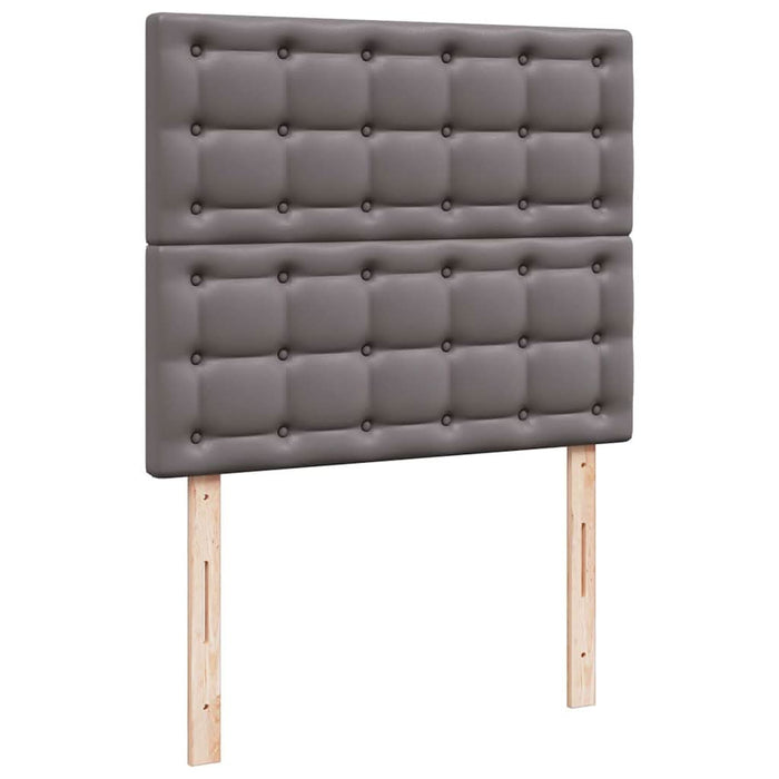 Cadru de pat otoman cu saltea gri 120x200cm piele artificială WALTI