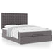 Cadru de pat otoman cu saltea gri 140x190cm piele artificială - WALTI WALTI