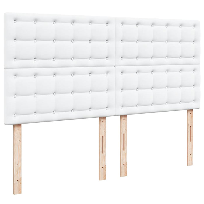 Cadru de pat otoman cu saltele alb 180x200cm piele artificială - WALTI WALTI