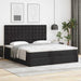 Cadru de pat otoman saltele Negru 200x200cm piele artificială - WALTI WALTI