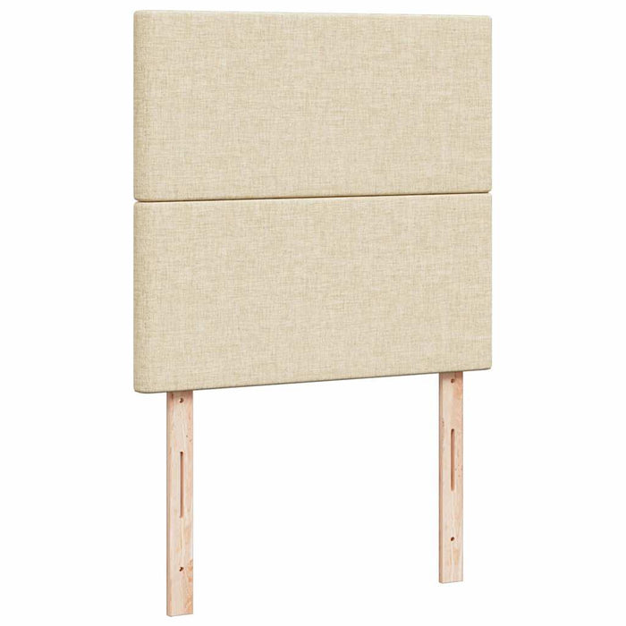 Cadru de pat otoman cu saltea crem 80x200cm stofa - WALTI WALTI