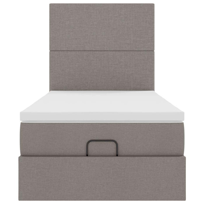 Cadru de pat otoman cu saltea Taupe 90x190cm Material - WALTI WALTI
