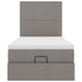 Pat otoman cu saltea Taupe 90x200 cm Stofa - WALTI WALTI