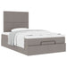 Cadru de pat otoman cu saltea Taupe 120x190 cm Material - WALTI WALTI