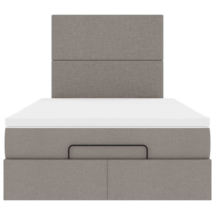 Cadru de pat otoman cu saltea Taupe 120x190 cm Material - WALTI WALTI