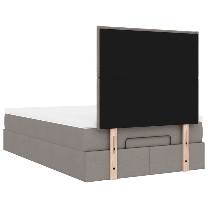 Cadru de pat otoman cu saltea Taupe 120x190 cm Material - WALTI WALTI