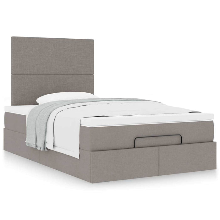 Cadru de pat otoman cu saltea Taupe 120x200cm Material - WALTI WALTI