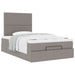 Cadru de pat otoman cu saltea Taupe 120x200cm Material - WALTI WALTI