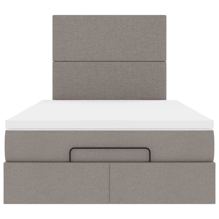 Cadru de pat otoman cu saltea Taupe 120x200cm Material - WALTI WALTI