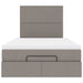 Cadru de pat otoman cu saltea Taupe 120x200cm Material - WALTI WALTI