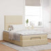 Cadru de pat otoman cu saltea crem 120x200cm stofa - WALTI WALTI