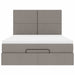Cadru de pat otoman cu saltea Taupe 140x190cm Material - WALTI WALTI