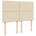 Cadru de pat otoman cu saltea crem 140x190cm stofa - WALTI WALTI