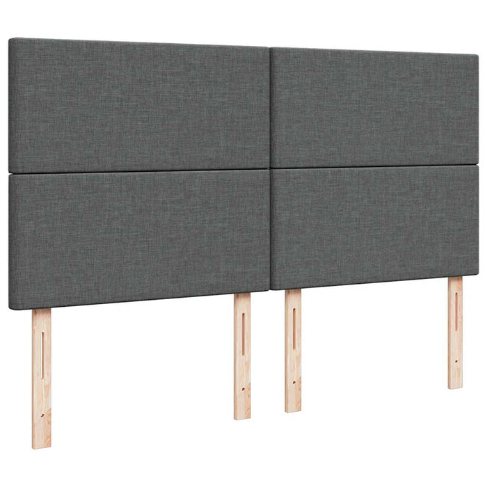 Cadru pat otoman cu saltea țesătură gri închis 160x200 cm - WALTI WALTI