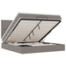 Cadru de pat otoman cu saltea Taupe 180x200cm Material - WALTI WALTI