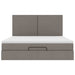 Cadru de pat otoman cu saltea Taupe 180x200cm Material - WALTI WALTI