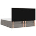 Cadru de pat otoman cu saltea Taupe 180x200cm Material - WALTI WALTI