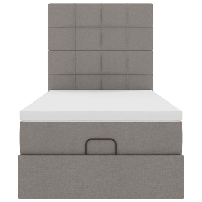 Cadru de pat otoman cu saltea Taupe 80x200cm Material - WALTI WALTI