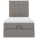 Cadru de pat otoman cu saltea Taupe 80x200cm Material - WALTI WALTI