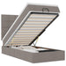 Cadru de pat otoman cu saltea Taupe 90x190cm Material - WALTI WALTI